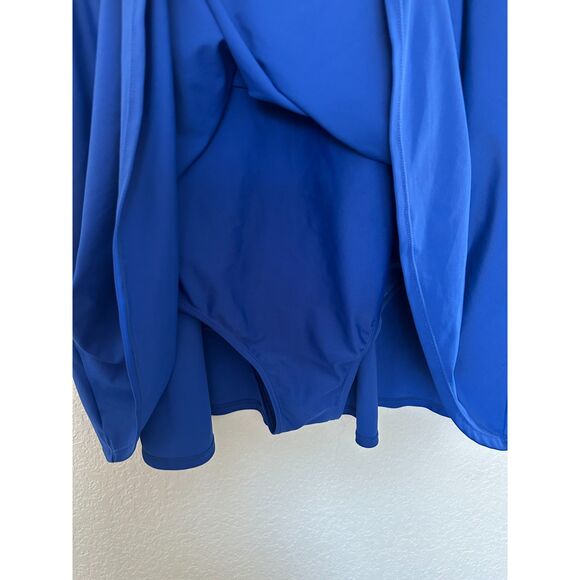 Torrid Wireless Long Length Scoop Dress With Brief Blue Size 4X - Picture 5 of 12